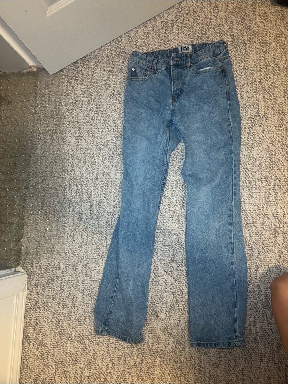 Blue Straight Leg baggy light blue Jeans